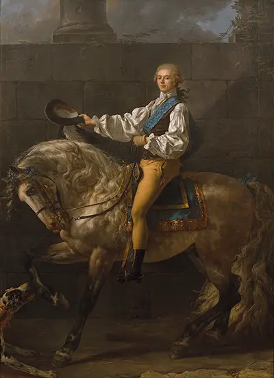 Equestrian Portrait of Stanislas Kostka Potocki Jacques Louis David